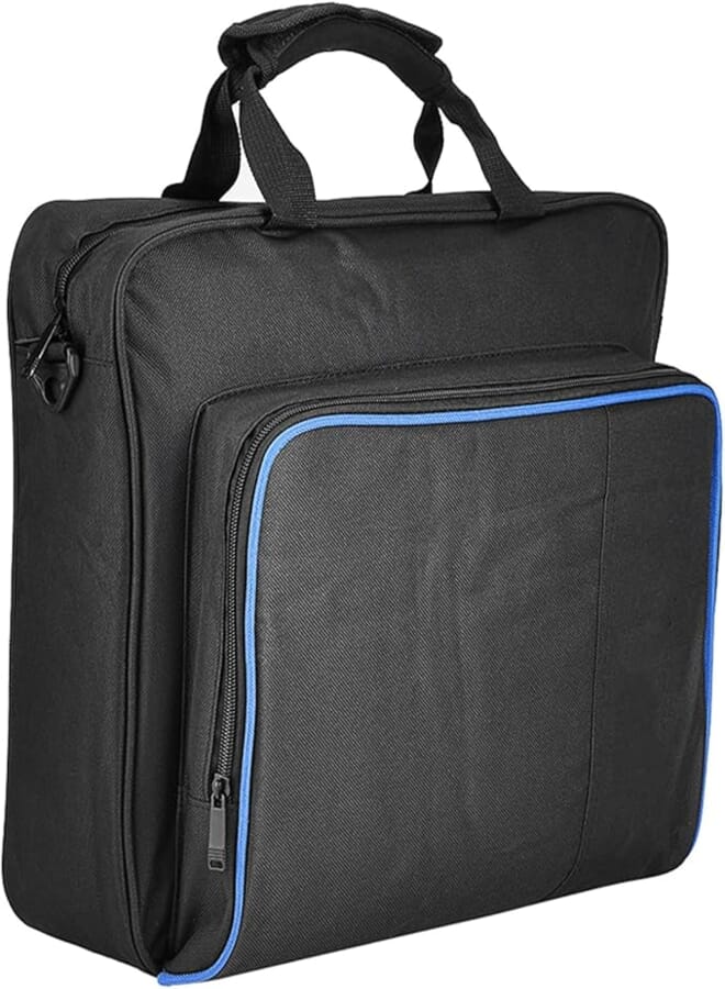 Cuifati Carrying Case for PS4 Pro, Portable PS4 Pro Game System Shoulder Bag Travel Bag Storage Bag, Waterproof and Durable, Black